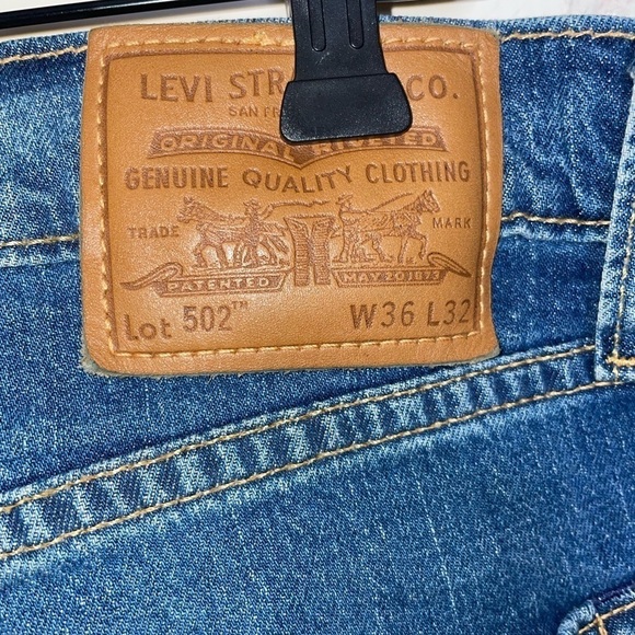 Premium Levi's 502 Button Fly Men’s 36x32​​​​​​​​ - Picture 3 of 7